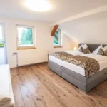 Schlafzimmer Apartment mit Hund Bad Gastein Boxspringbett