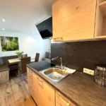 Grundriss Apartment Kreukogel Bad Gastein mit getrenntem Wohn und Schlafbereich Küche und Badezimmer